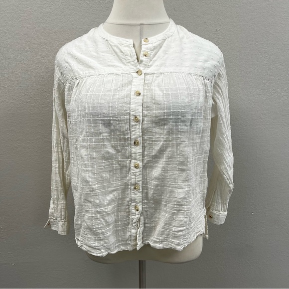 Anthropologie Pilcro and The Letterpress White Top - Size XS - Picture 1 of 5